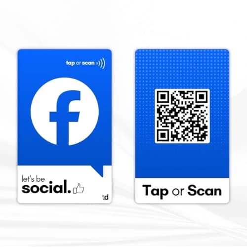 Facebook Connect Card front and back