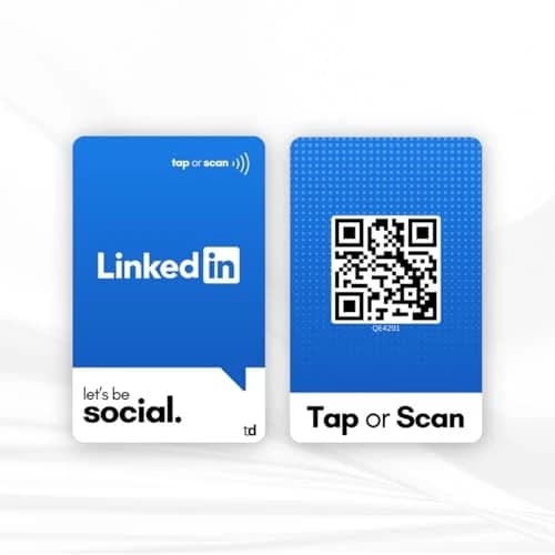LinkedIn Connect Card front and back