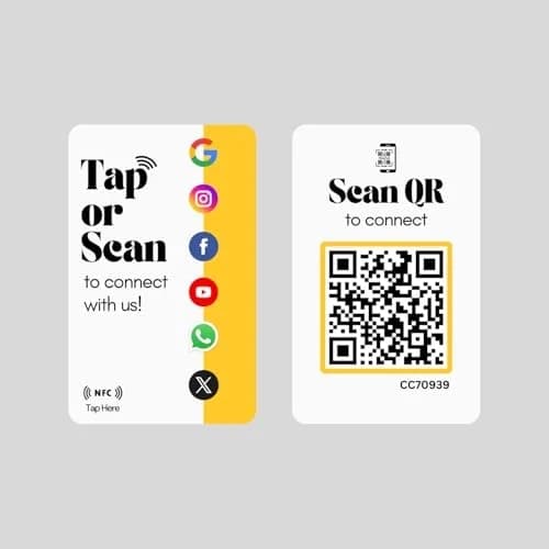 All-in-One Connect Card front and back