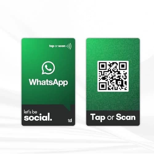 WhatsApp Connect Card front and back